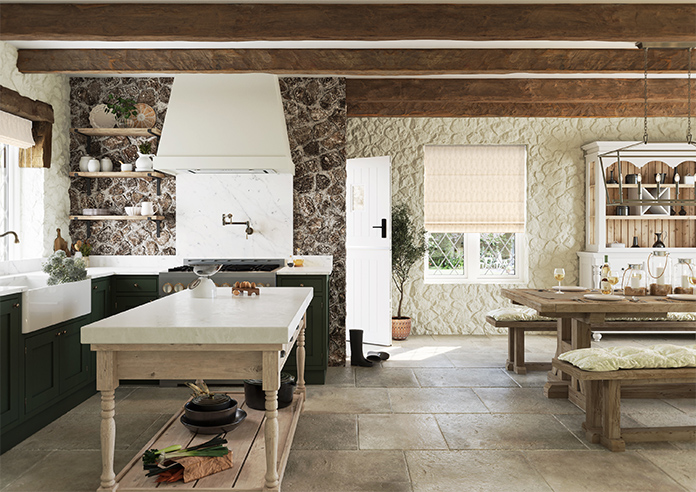 Anodise, White Gold - Twist&Fit Roman Blind - Image 8